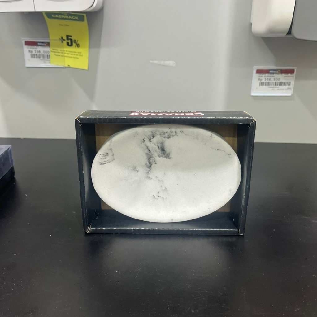 Ceramax Tempat Sabun Batang RS Jena HS2416M-D Putih
