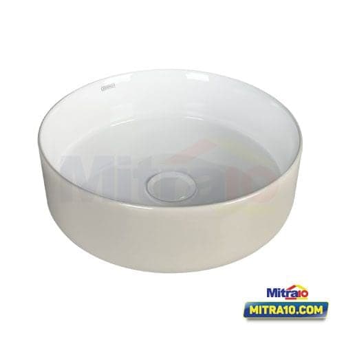 Ceramax Wastafel Atas Meja Sofi H-308 ABV Glossy Putih & Khaki