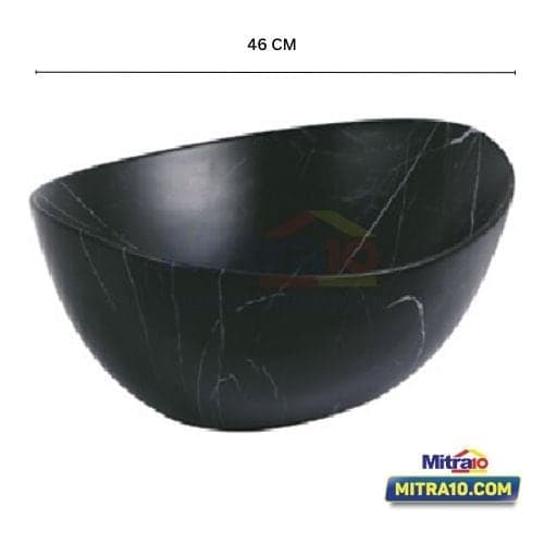 Ceramax Wastafel Meja TARRA H-230B-C59 33 x 46 x 17cm Hitam
