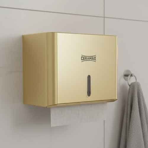 Kotak Tisu Dinding Ceramax HSD-E6007 Black Untuk Kamar Mandi