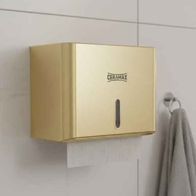 Kotak Tisu Dinding Ceramax HSD-E6007 Black Untuk Kamar Mandi