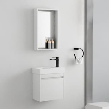 Set Kabinet Kamar Mandi PVC Ceramax NORA BCSP-4540 45 cm Cokelat