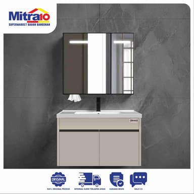Set Kabinet SPC Ceramax ALHENA MBS07 70 cm Beige