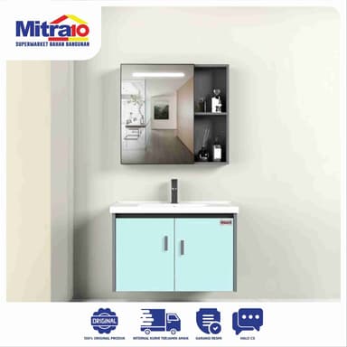 Set Kabinet SPC Ceramax WEZEN MBS05 70 cm Blue