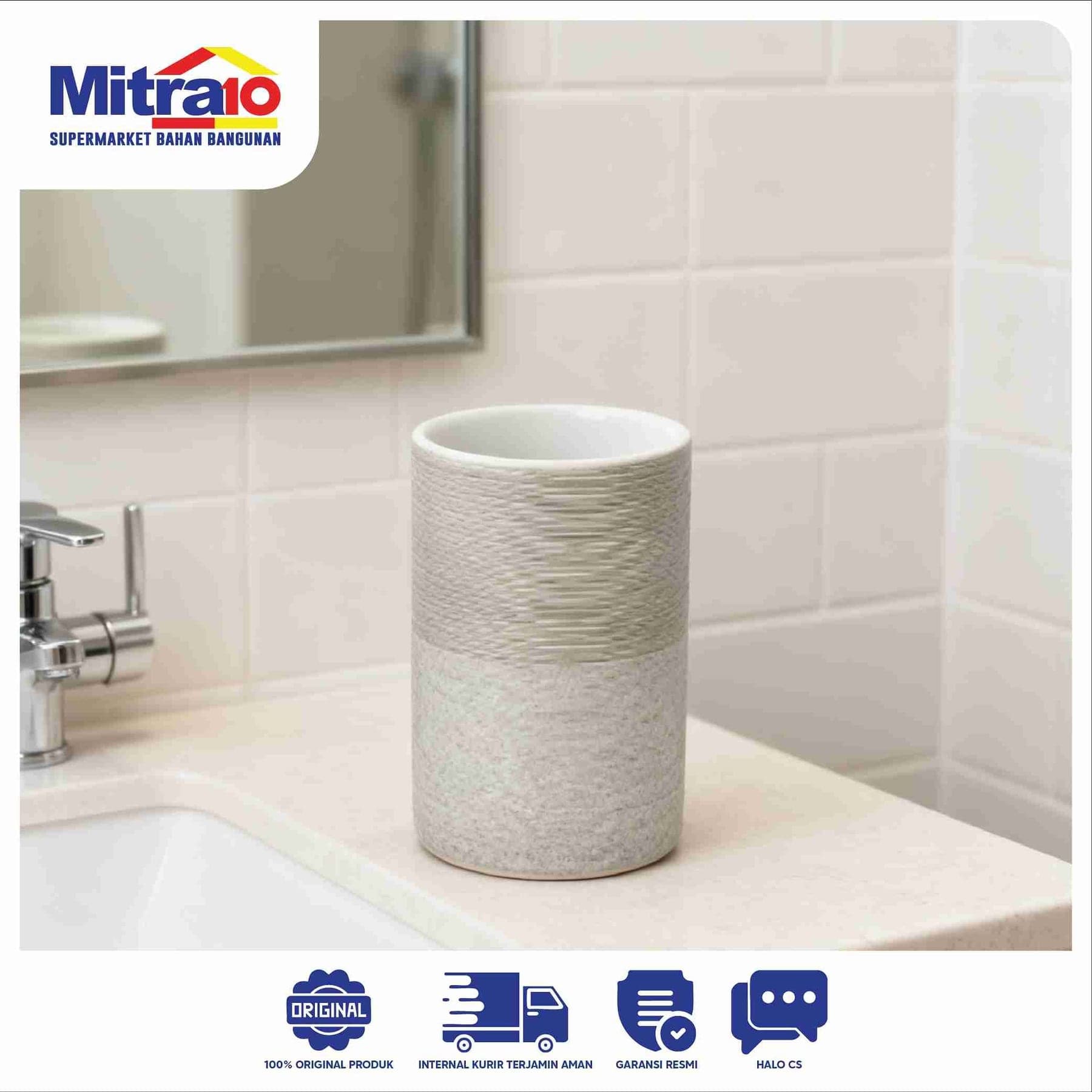 Tempat Kumur Ceramax KARA JY240229-C Khaki