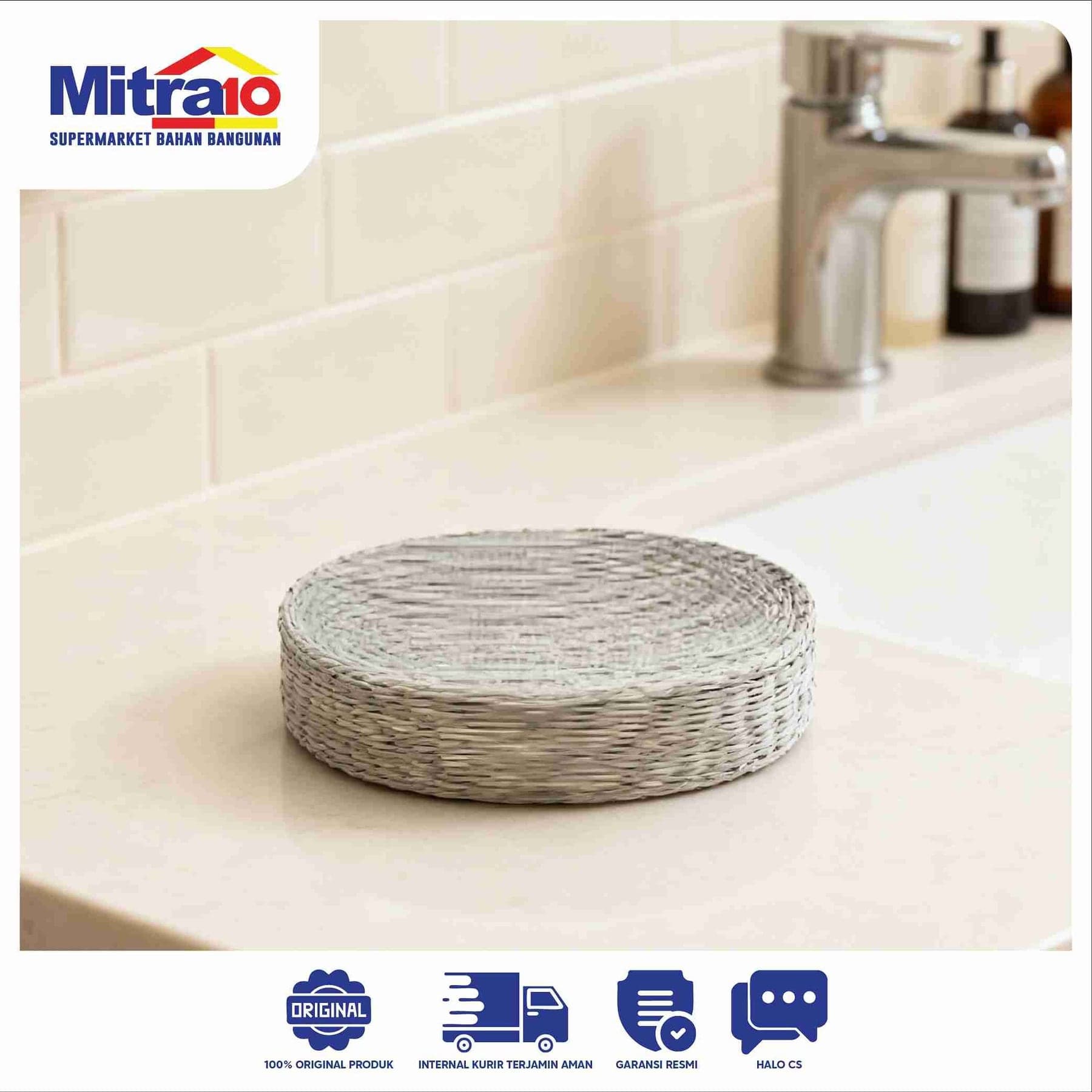 Tempat Sabun Ceramax KARA JY240229-D Khaki