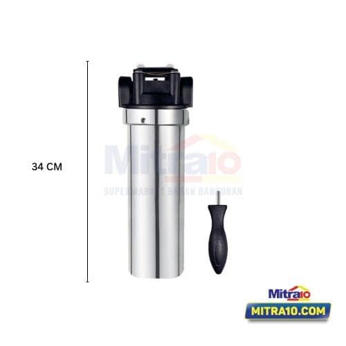 Fluid Filter Air Stainless WF-SS-0101 10 Inch 11cm x 11cm x 34cm Chrome