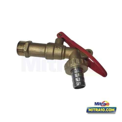Fluid Kran Tembok YL656 Brass Merah