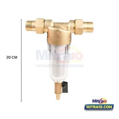 Fluid Prefilter Saringan Air WF-PF-01 6cm x 20cm x 10cm Kuning Stainless SUS 316