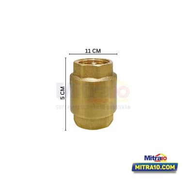 Fluid Tusen Klep YD-CV-01 1/2Inch 5cm x 5cm x 4cm Kuningan