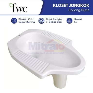 Fwc Kloset Jongkok Corong Putih