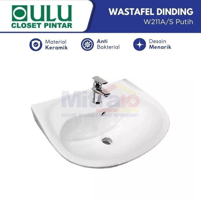 Oulu Wastafel Dinding W240 Putih