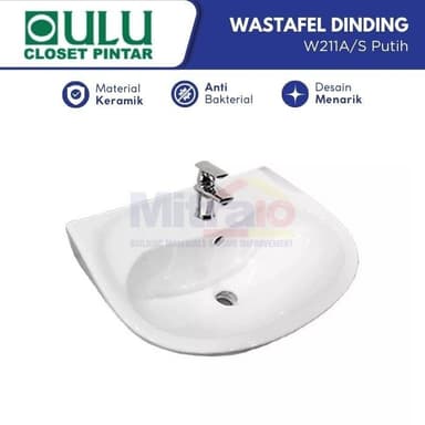 Oulu Wastafel Dinding W240 Putih