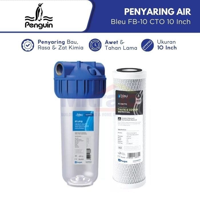 Penguin Profesional Filter Penyaring Air Bleu FB-10 CTO 10 Inch