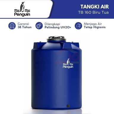 Penguin Tangki Air TB 160 1550 L Biru Tua Plastik (Pre Order)