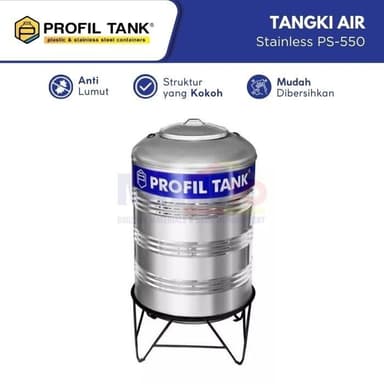 Profil Tangki Air Stainless PS-550 550 L