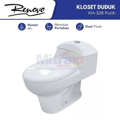 Renovo Kloset Duduk Satu Bagian KH-328 Putih