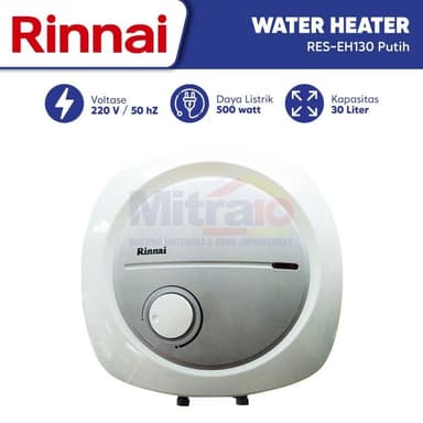 Rinnai Water Heater Listrik RES-EH130 30 L Putih Coating