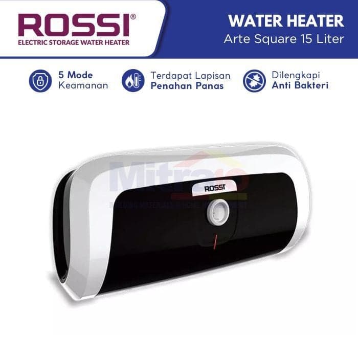 Rossi Water Heater Listrik Arte Square 15 Liter Putih