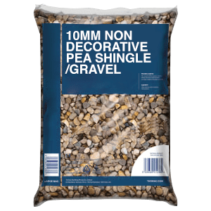 10mm Non Decorative Pea Shingle/Gravel Bag (25kg)
