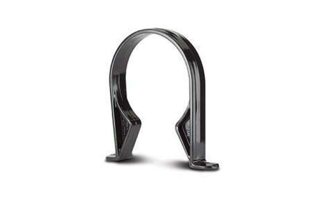 110mm Soil Pipe Saddle Clip Black (5/Pack)