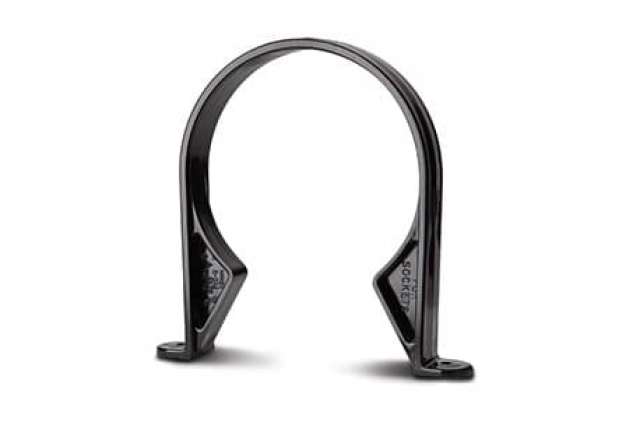 110mm Soil Socket Clip Black
