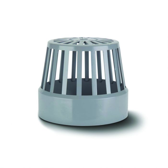 110mm Soil Vent Terminal Grey