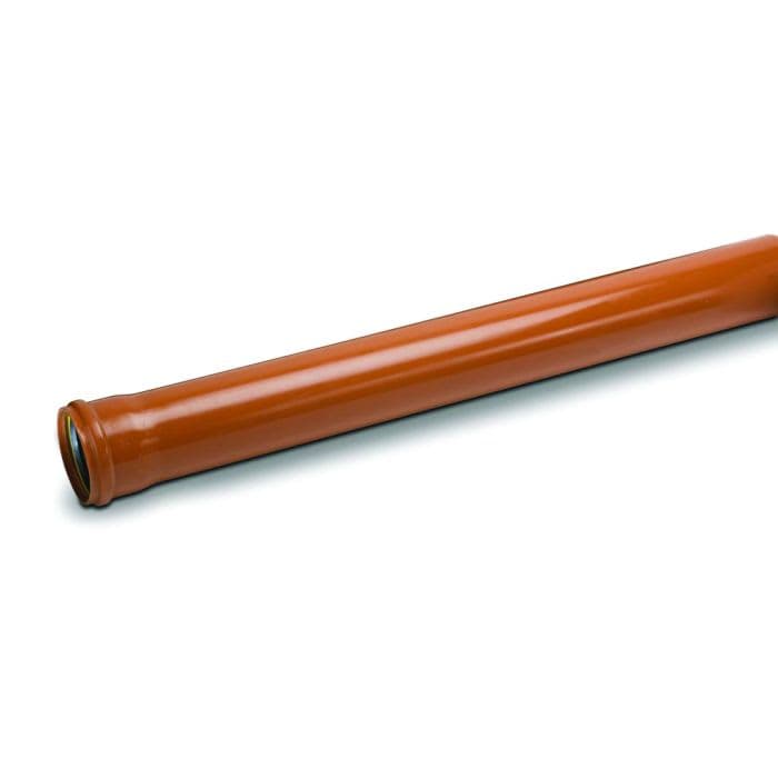 110mm Underground Drainage Pipe Single Socket 3m
