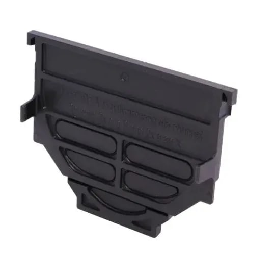 125mm Aco Raindrain / HexDrain Closing End Cap Black