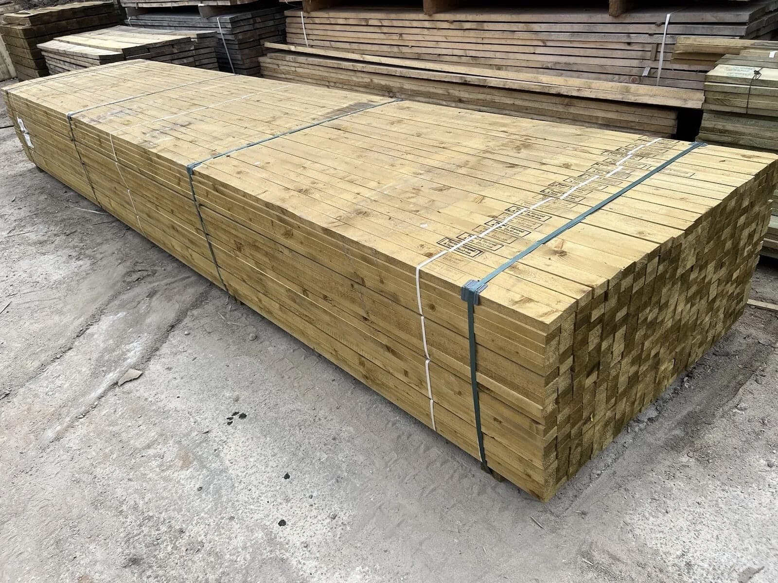 25mm x 38mm Sawn Treated Timber Batten (1.5" x 1") 3.6m - Pack of 560