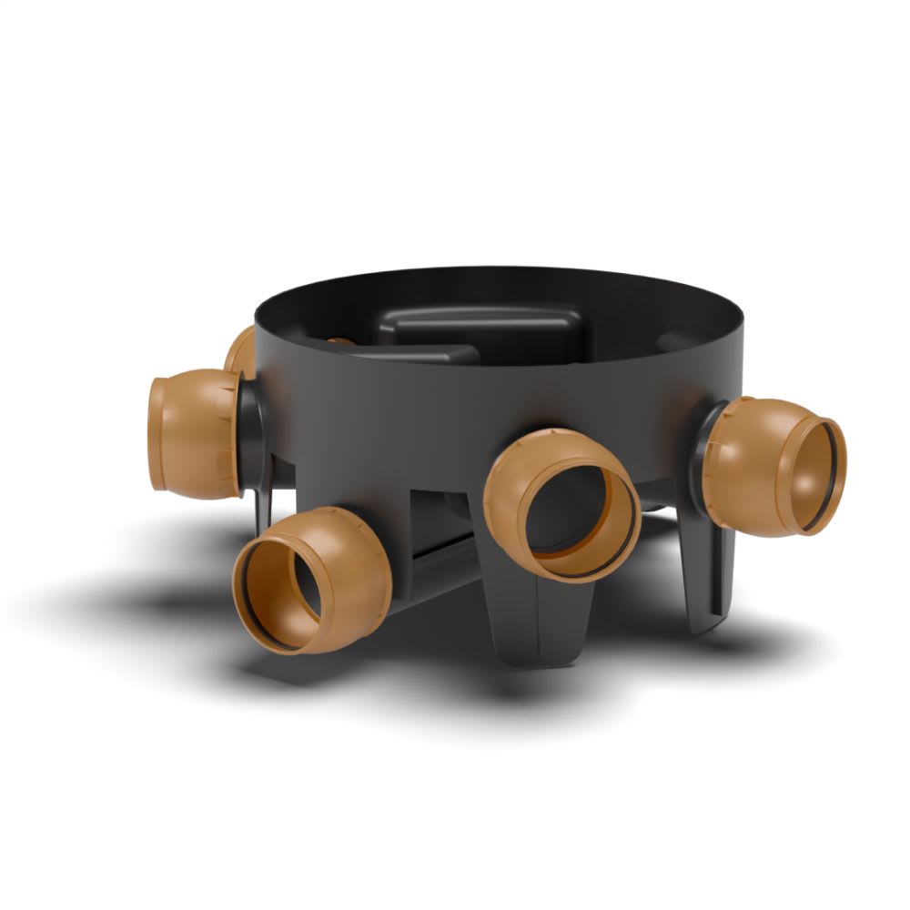 450mm Inspection Chamber Base 5 Adjustable Inlets