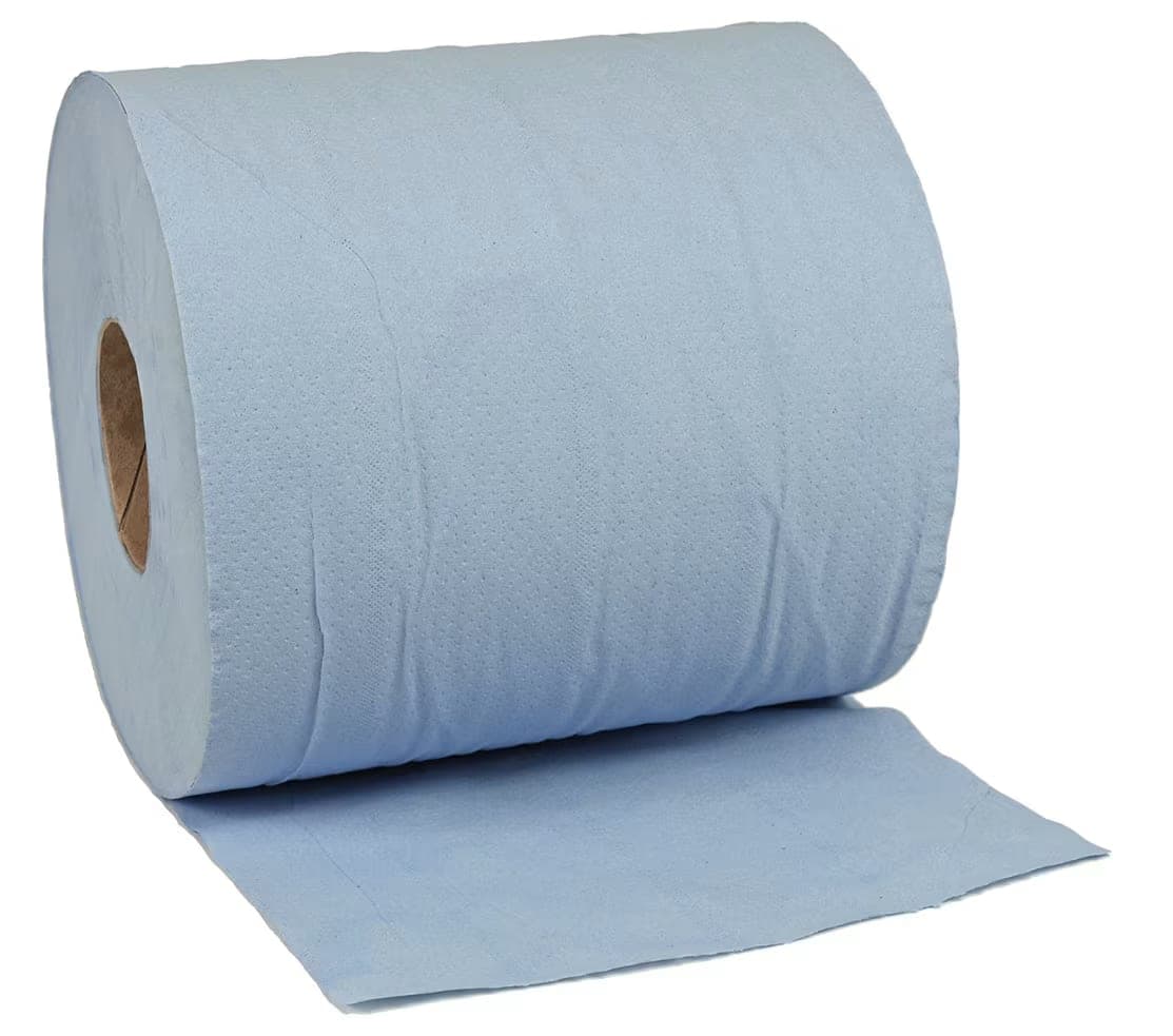 Blue Centrefeed Paper Roll 17.5cm x 120m (6/Pack)