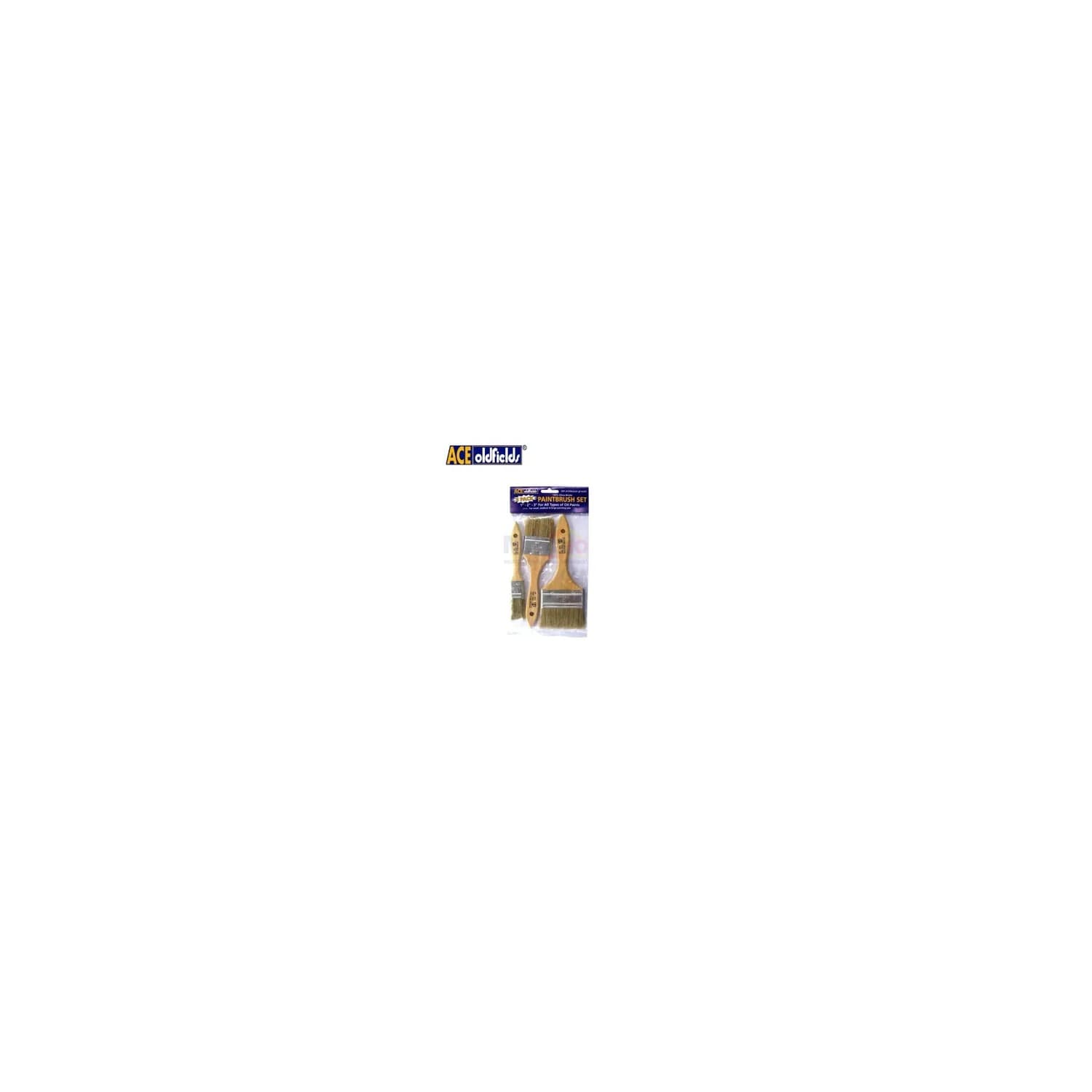 Ace Oldfield 1 Set Kuas Cat Ukuran 1 Inch, 2 Inch , 3 Inch (3 Pcs)