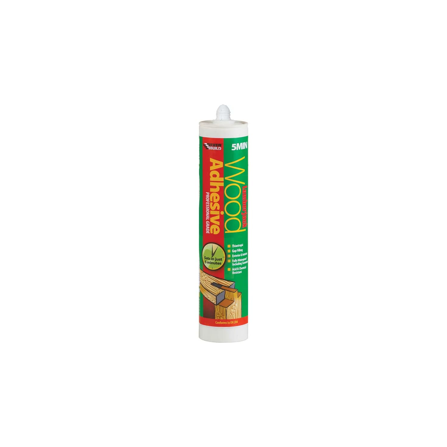 Everbuild 5 Minute Polyurethane Wood Glue Gel 310ml