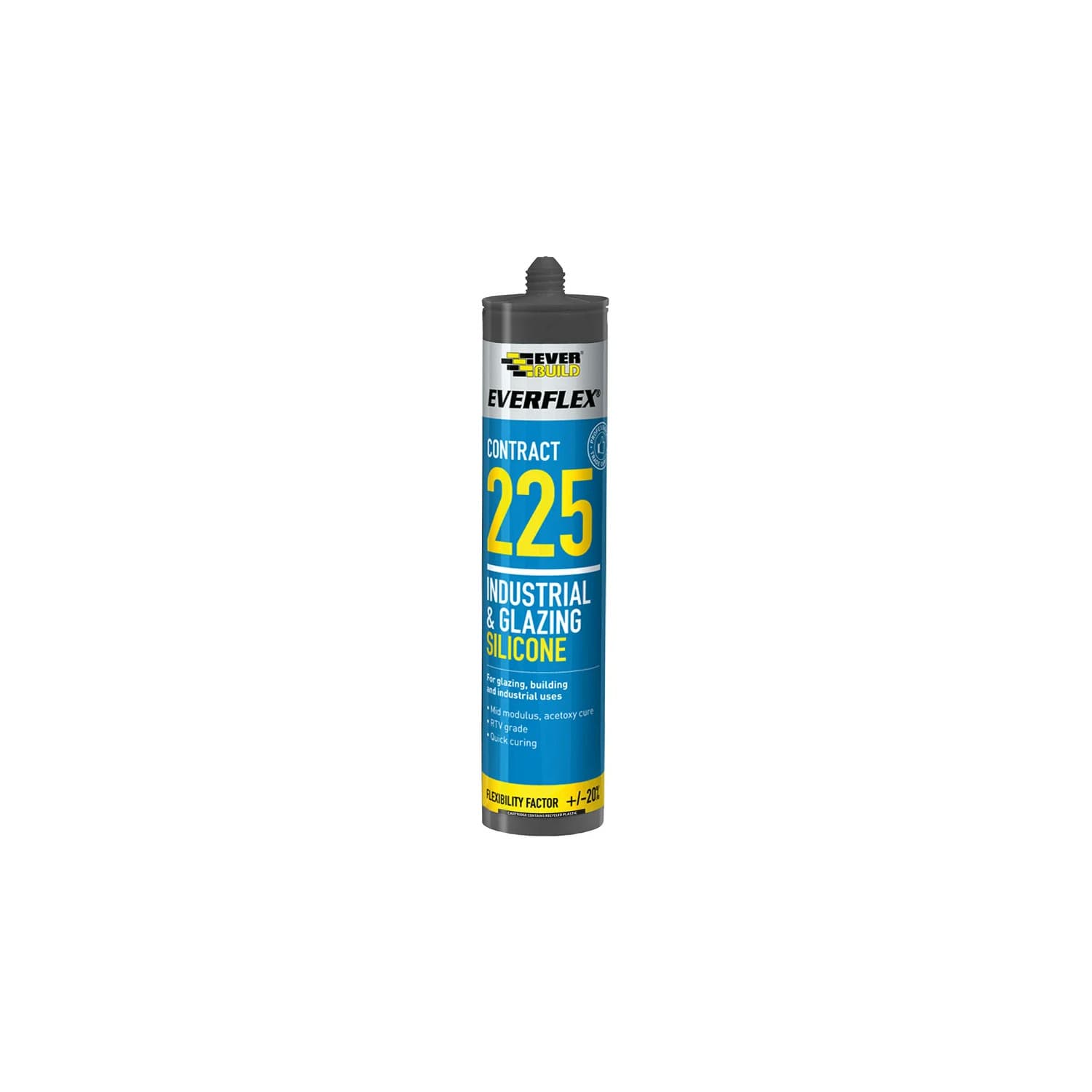 Everbuild Glazing Silicone Black 295ml