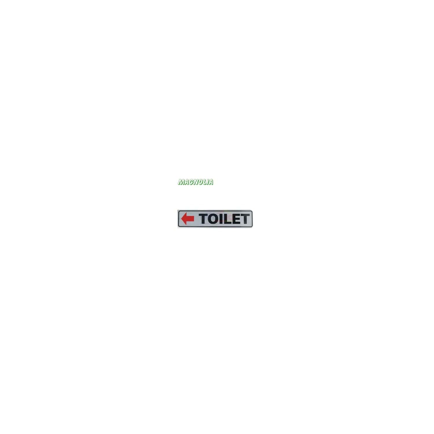 Magnolia Papan Tanda Type Lbs3 Toilet Kiri 4.6x19.4 cm Silver