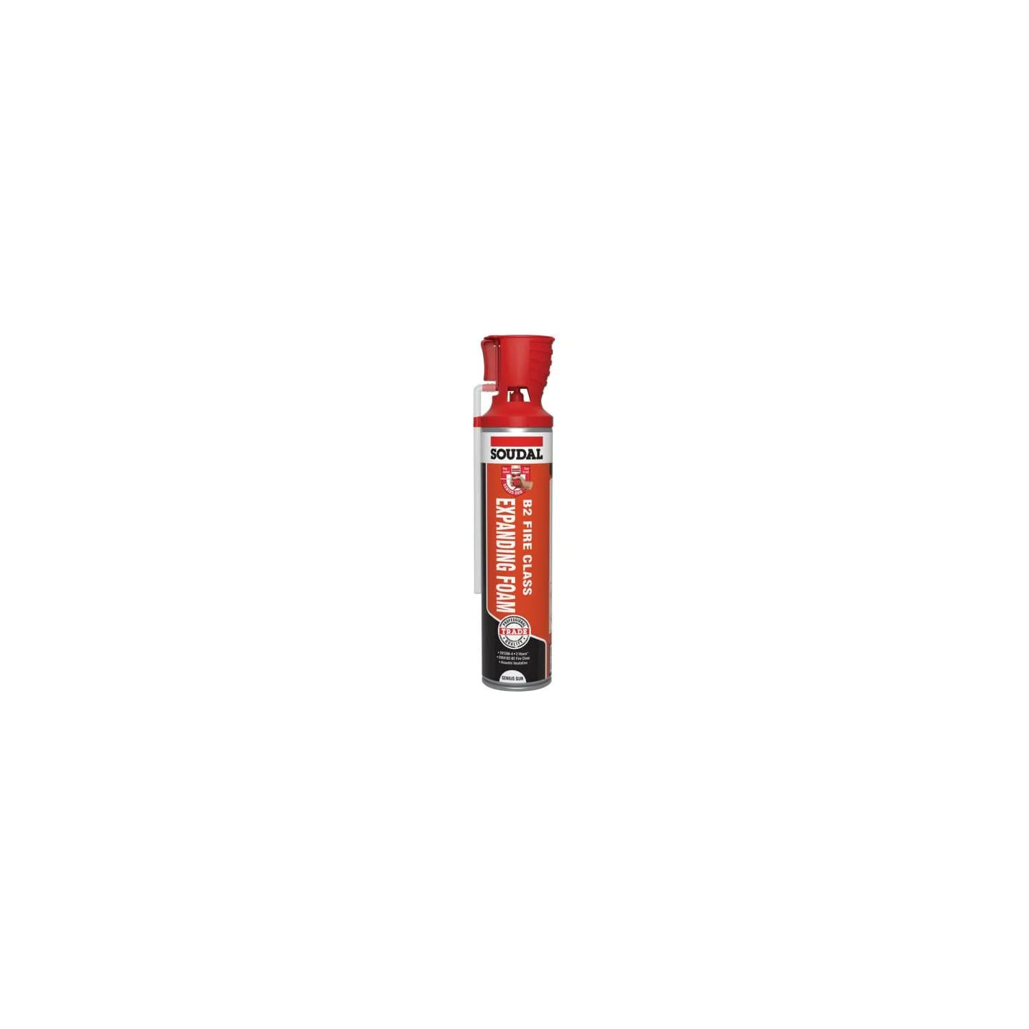 Soudal B2 Genius Gun Fire & Acoustic Expanding Foam 600ml