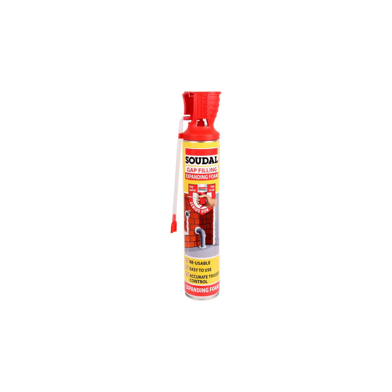 Soudal Genius Gun Gap Filling Expanding Foam 750ml