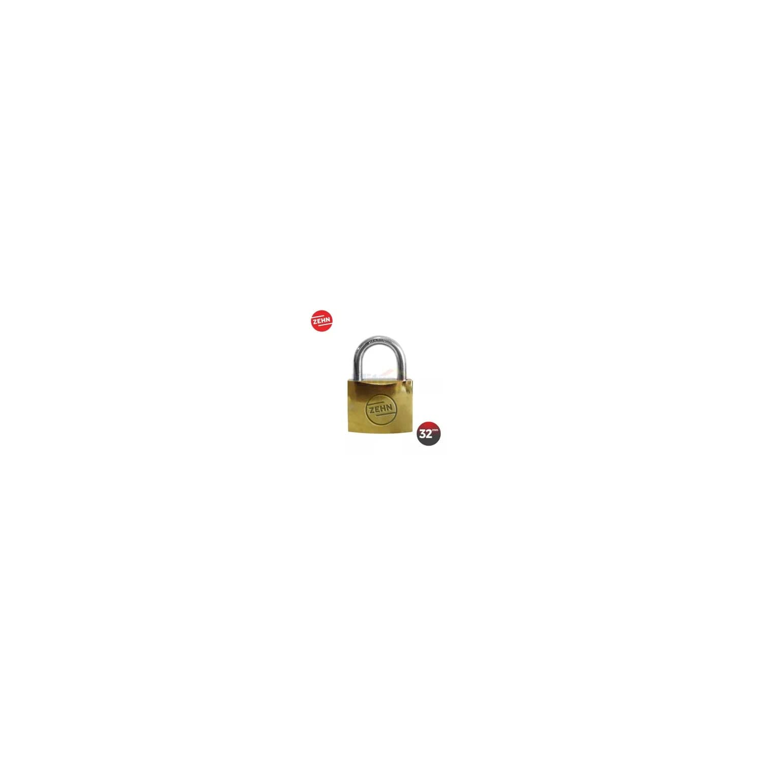 Zehn Gembok 305-32 32Mm Iron Padlock Brass Cylinder