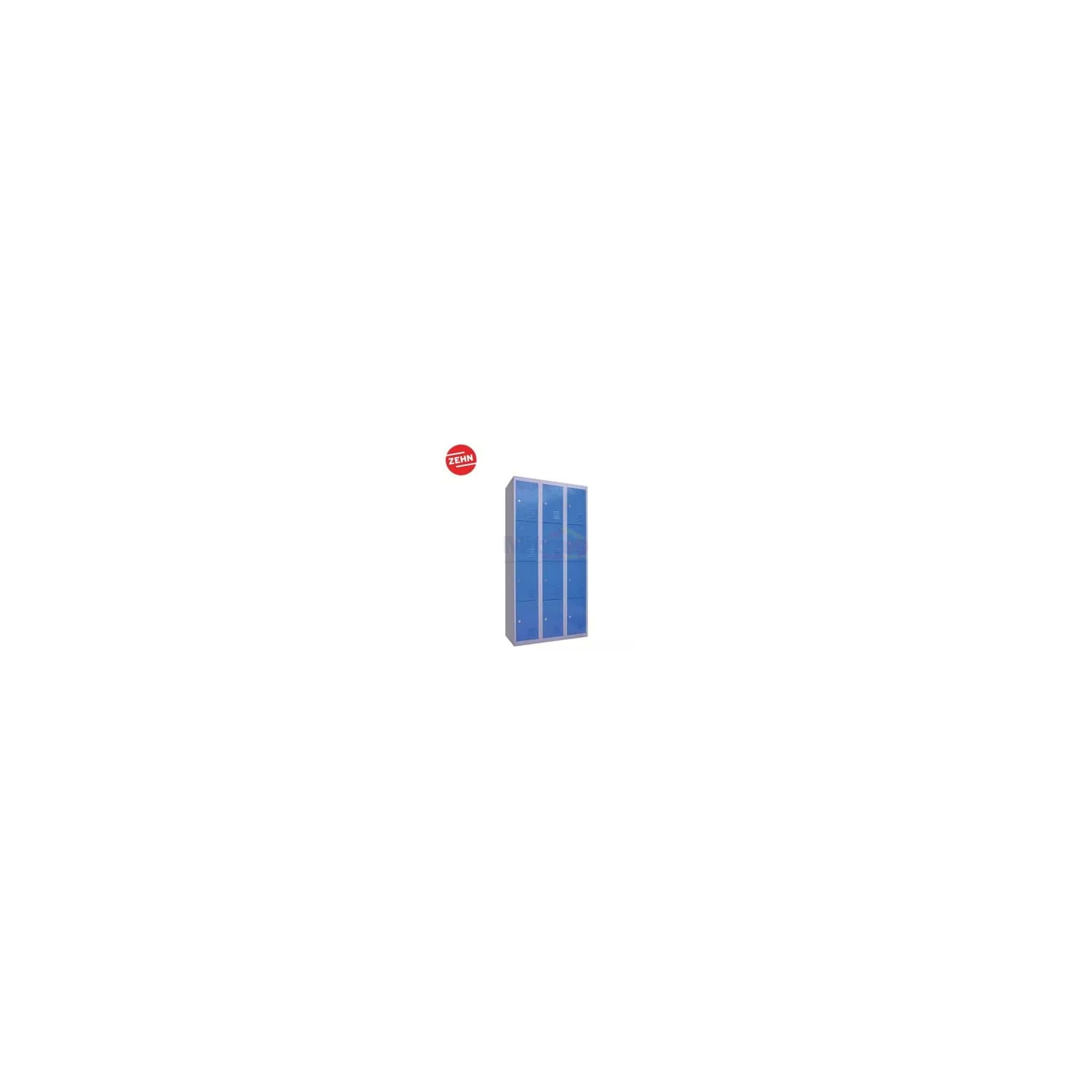 Zehn Lc00104-3B 3 Column 4 Tiers Blue Metal Locker Besi