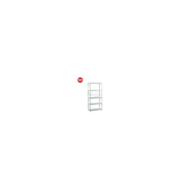 Zehn Rak Dinding Zn01-02B-A2 800*400*1600Mm Tab Shelving White