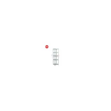 Zehn Rak Dinding Zn01-02B-B3 400*400*1600Mm Tab Shelving White