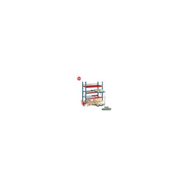 Zehn Rak Susun Industrial 5 baris 190 × 60 × 180 cm Merah