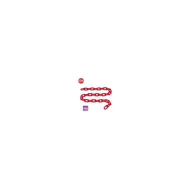Zehn Rantai Plastik ZN150-TS004-R 0.75 cm Merah (1 Roll = 50M)