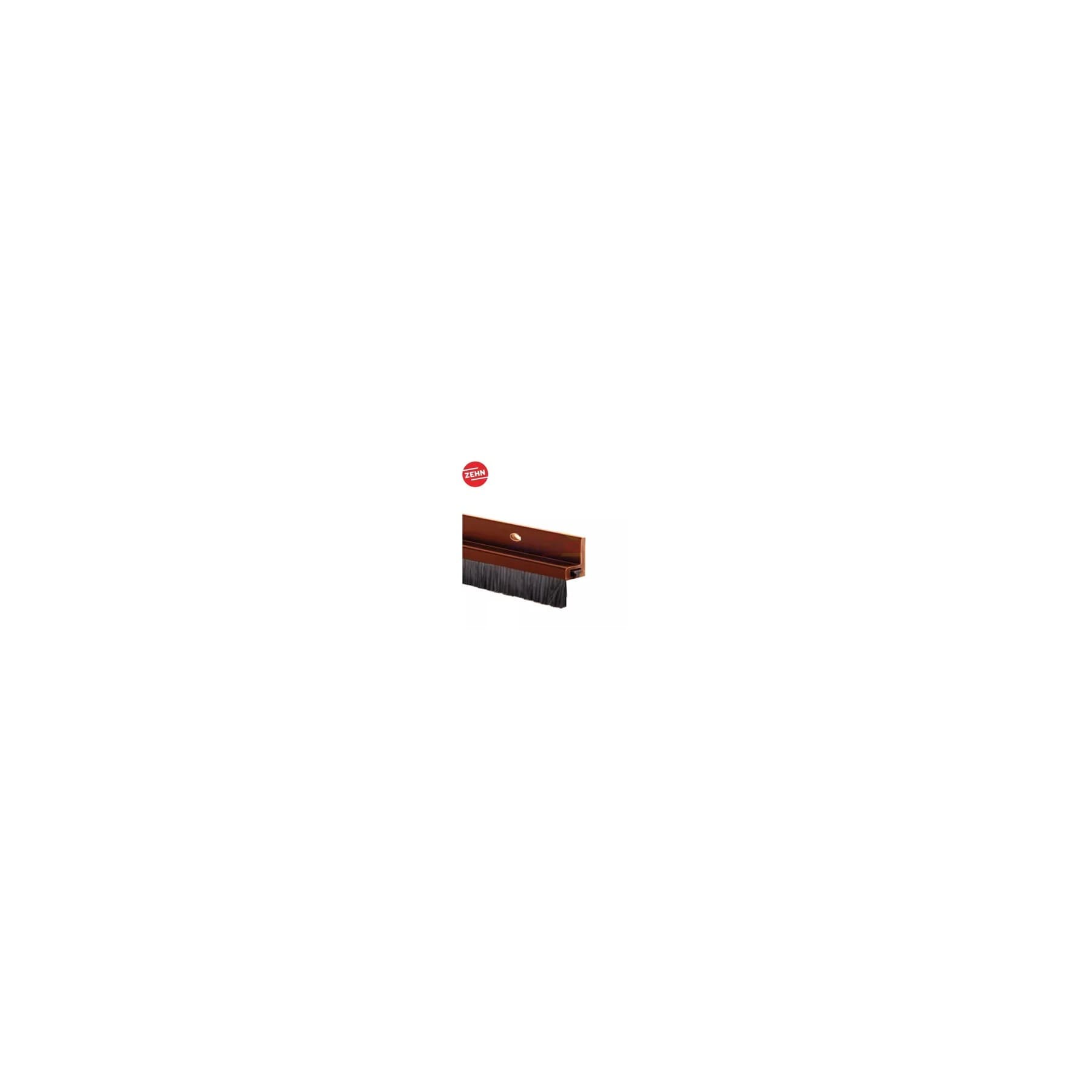 Zehn Rbpvc-04Db Dbrown Pvc Hair Brush Door Seal