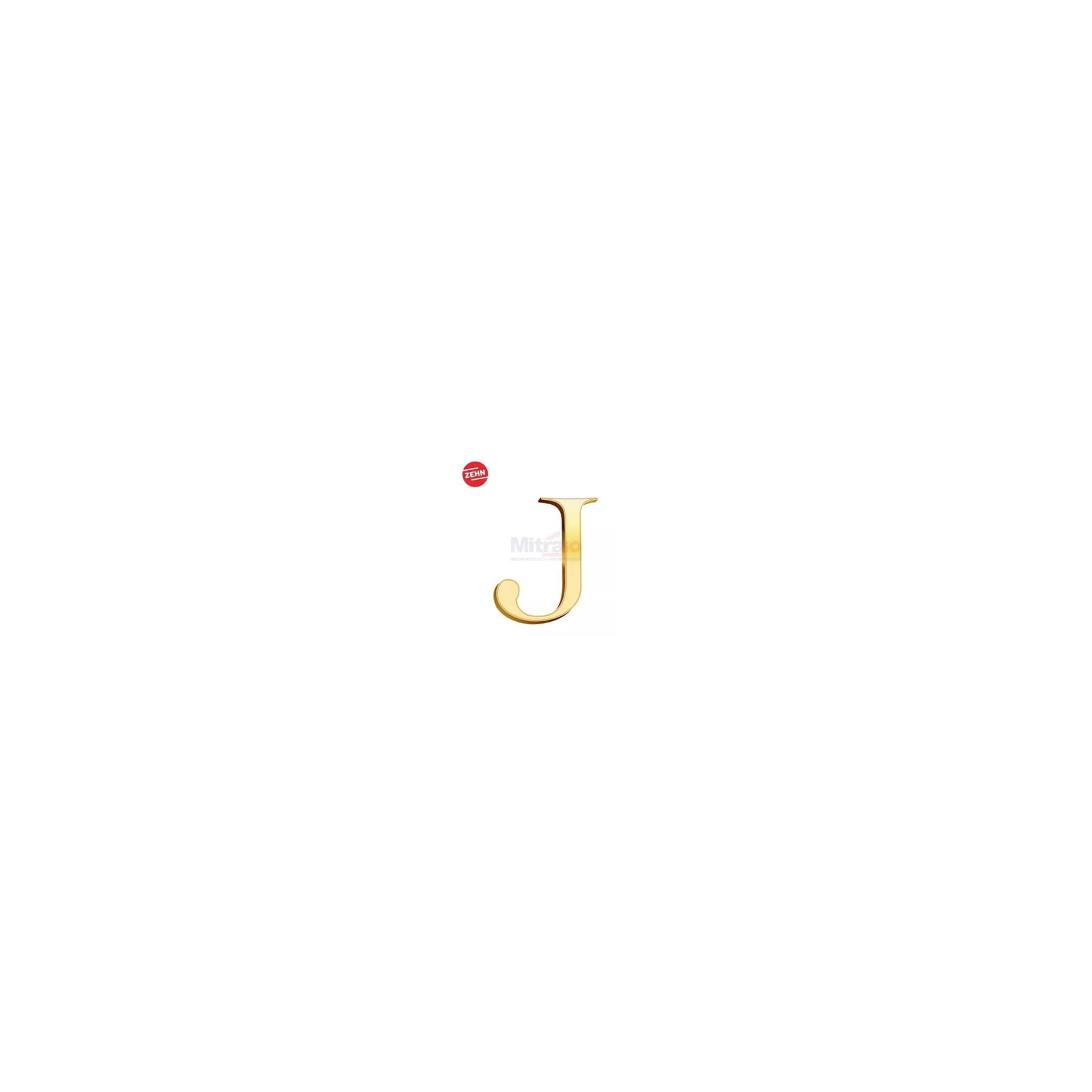 Zehn Zn-152021 10Cm Doorplate Alphabet J