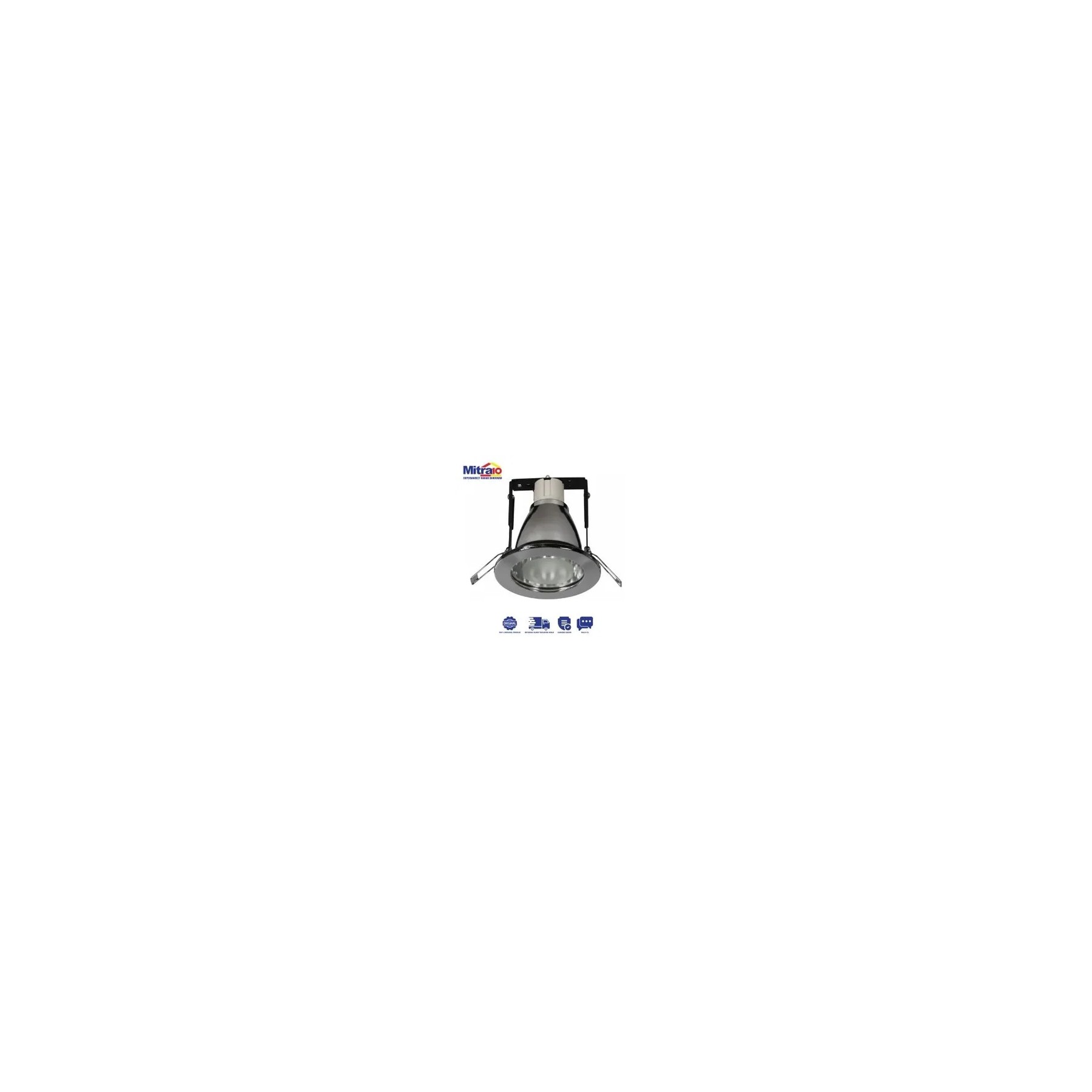 Downlight Durevole DCV0301 Glass Recessed E27 3 Inch L2 Chrome visual 2