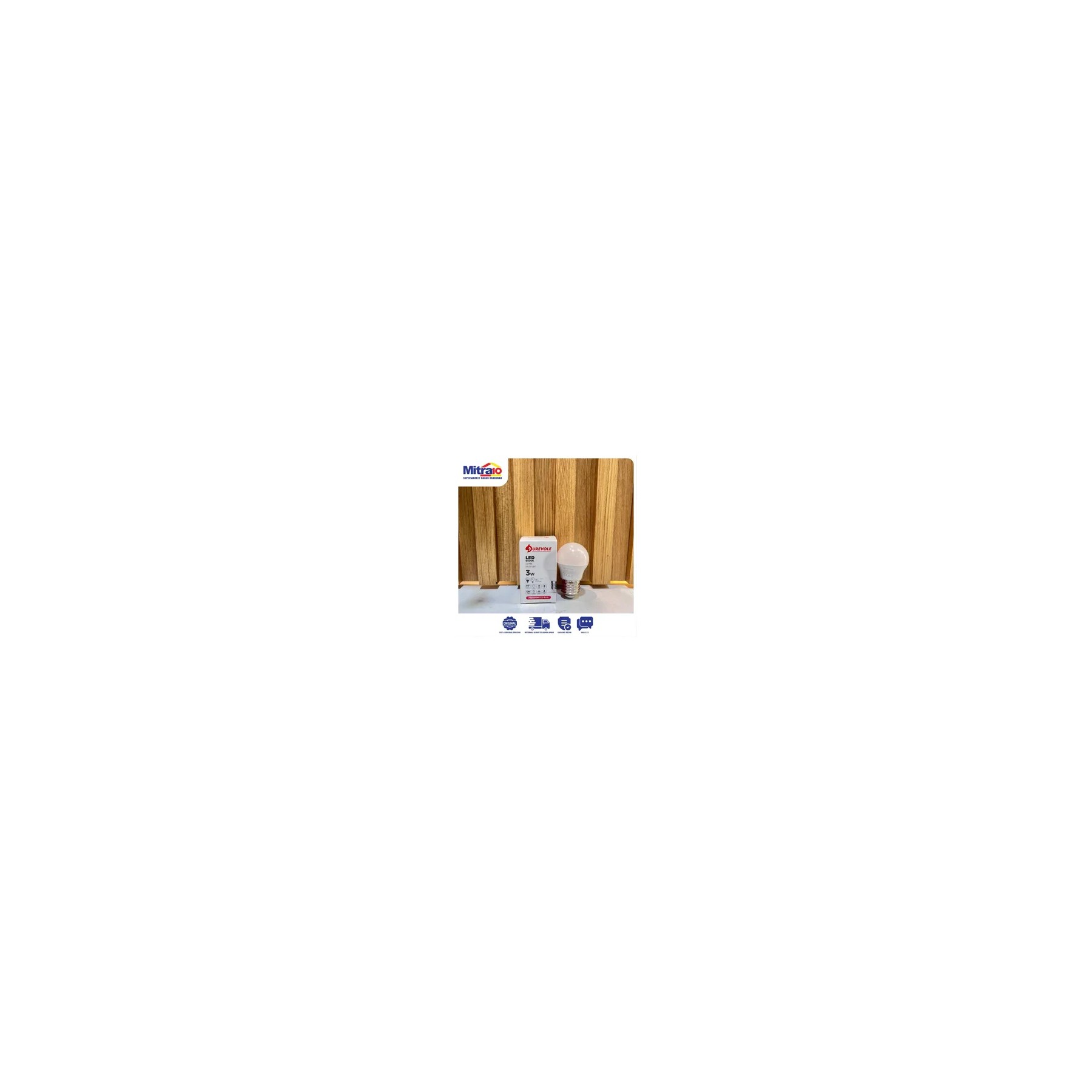 Durevole Lampu Led Prime A3-3 KD6 Cool Daylight 3 W visual 2