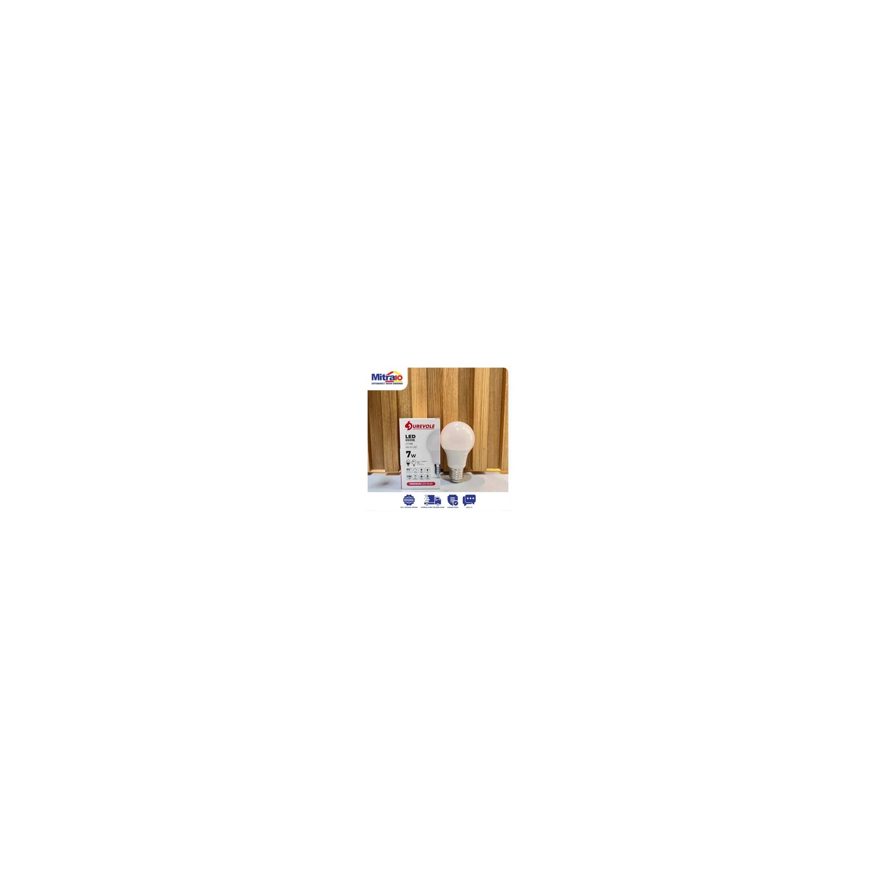 Durevole Lampu Led Prime A3-3 KD6 Cool Daylight 7 W visual 2
