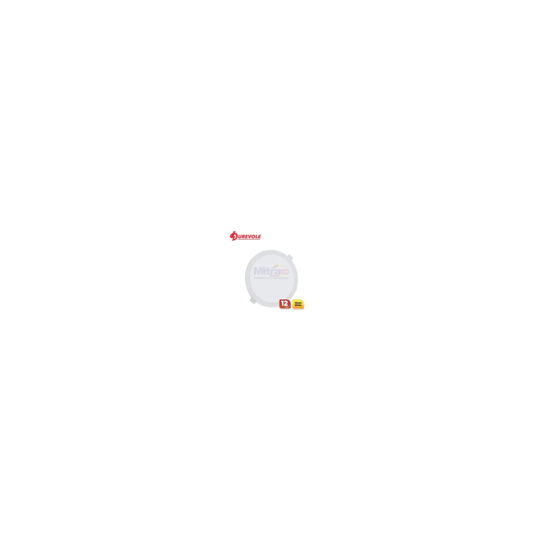 Durevole Lampu Panel Bulat Eco DN-TD-BK 12 W Kuning visual 2